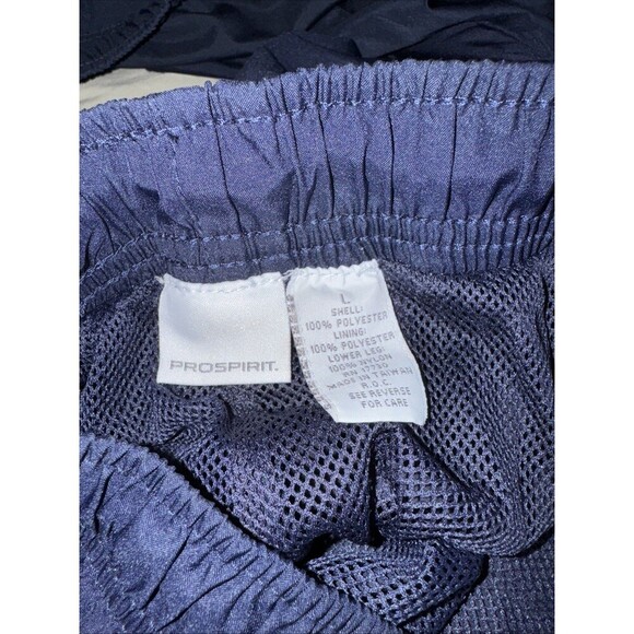 Pro Spirit Athletic Pants Large Navy Blue Elastic Waist Lined Zip Btw (3) Combo - Picture 3 of 7